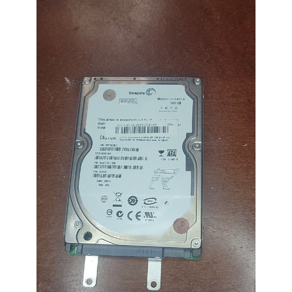 Seagate Momentus 5400.4 160 GB,Internal,5400 RPM,2.5" (ST9160827AS) Hard Drive